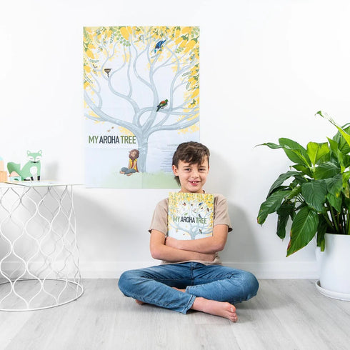My Aroha Tree Poster and Sticker Book Set-By Wildling Books-Matakana Pharmacy